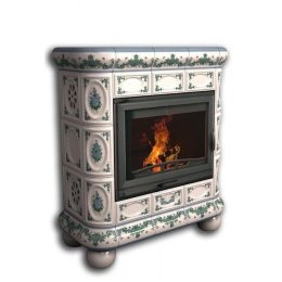 Каминная облицовка КимрПечь Медальон центральная Незабудки